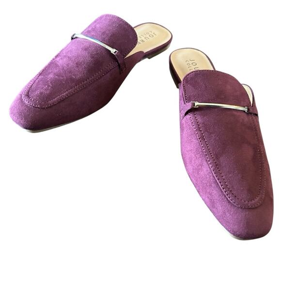 Journee Collection Ameena Slip On Mule Classic Horsebit Detail  Purple NEW 8.5 - Picture 1 of 10